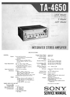 Sony TA-4650 - Service Manual 